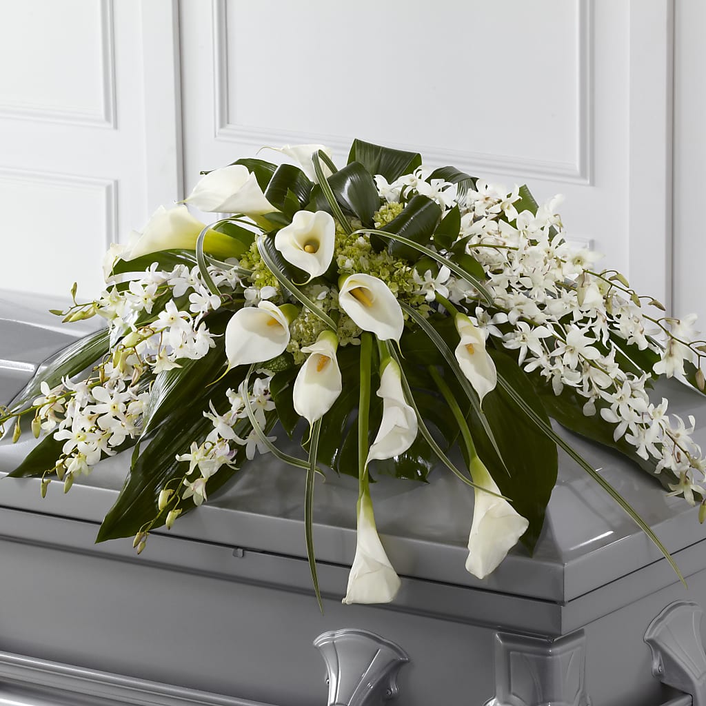 Angel Wings Casket Spray – Flowerorder.com, Tontitown AR