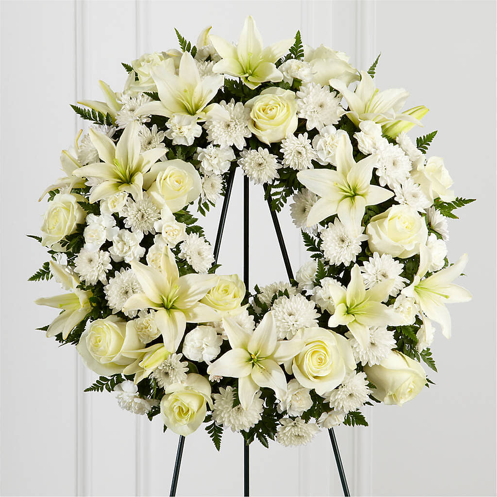 Treasured Tribute Wreath – Flowerorder.com, Tontitown AR