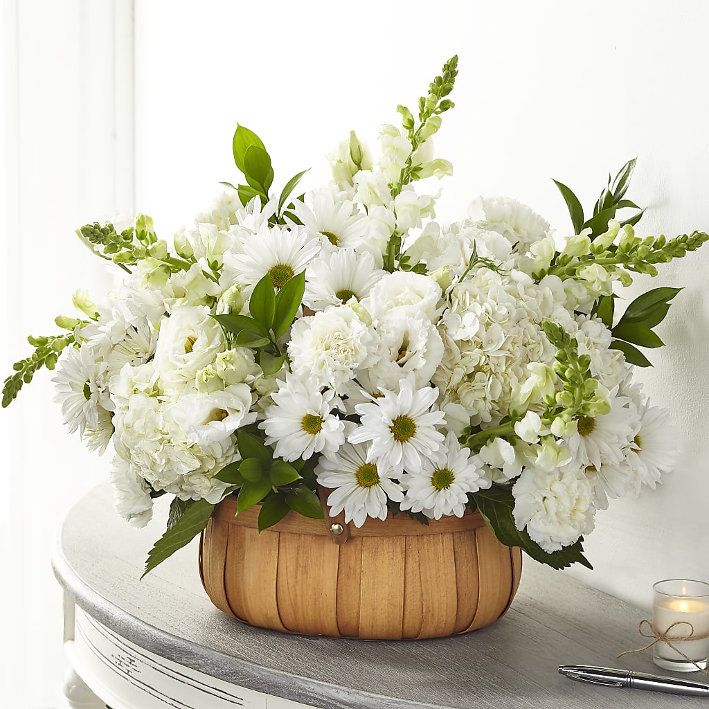 Pure Ivory Basket – Flowerorder.com, Tontitown AR