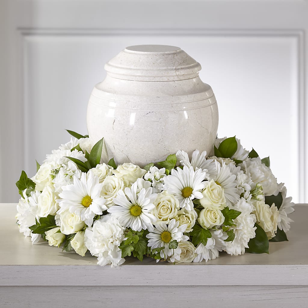 Ivory Gardens Cremation Adornment – Flowerorder.com, Tontitown AR