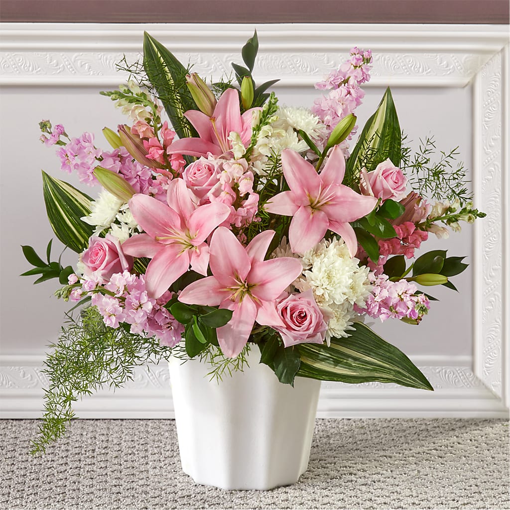 Simply Serene Floor Basket – Flowerorder.com, Tontitown AR