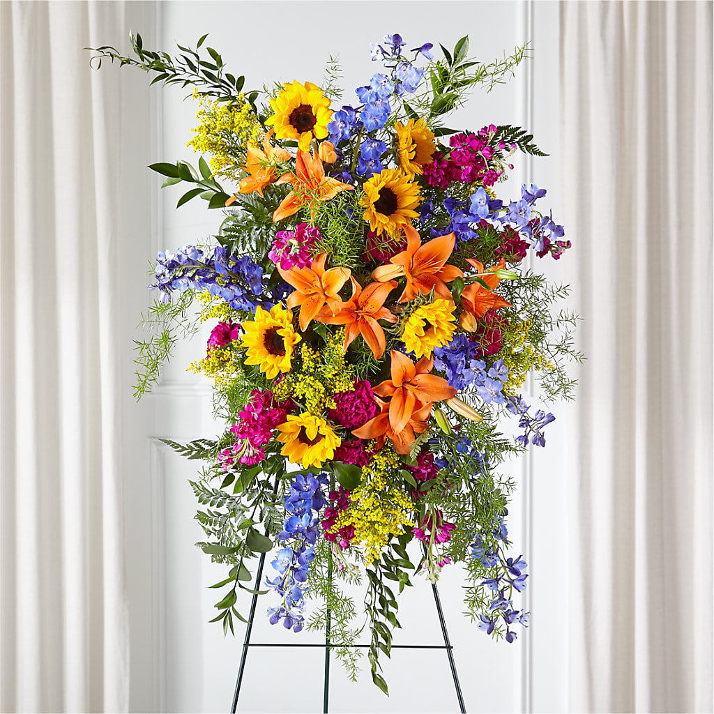 Sunlit Memories Standing Spray (Standard) – Flowerorder.com, Tontitown AR