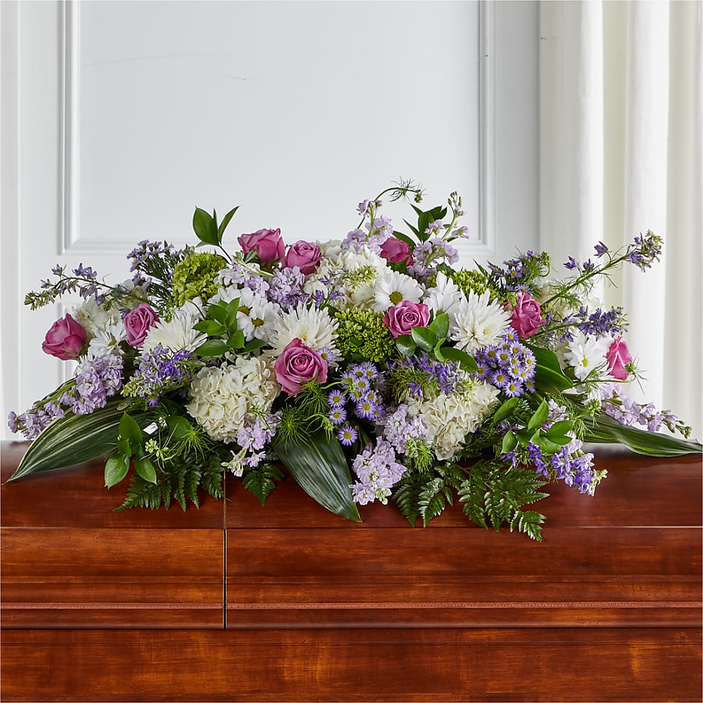 Meadows of Serenity Casket Spray – Flowerorder.com, Tontitown AR