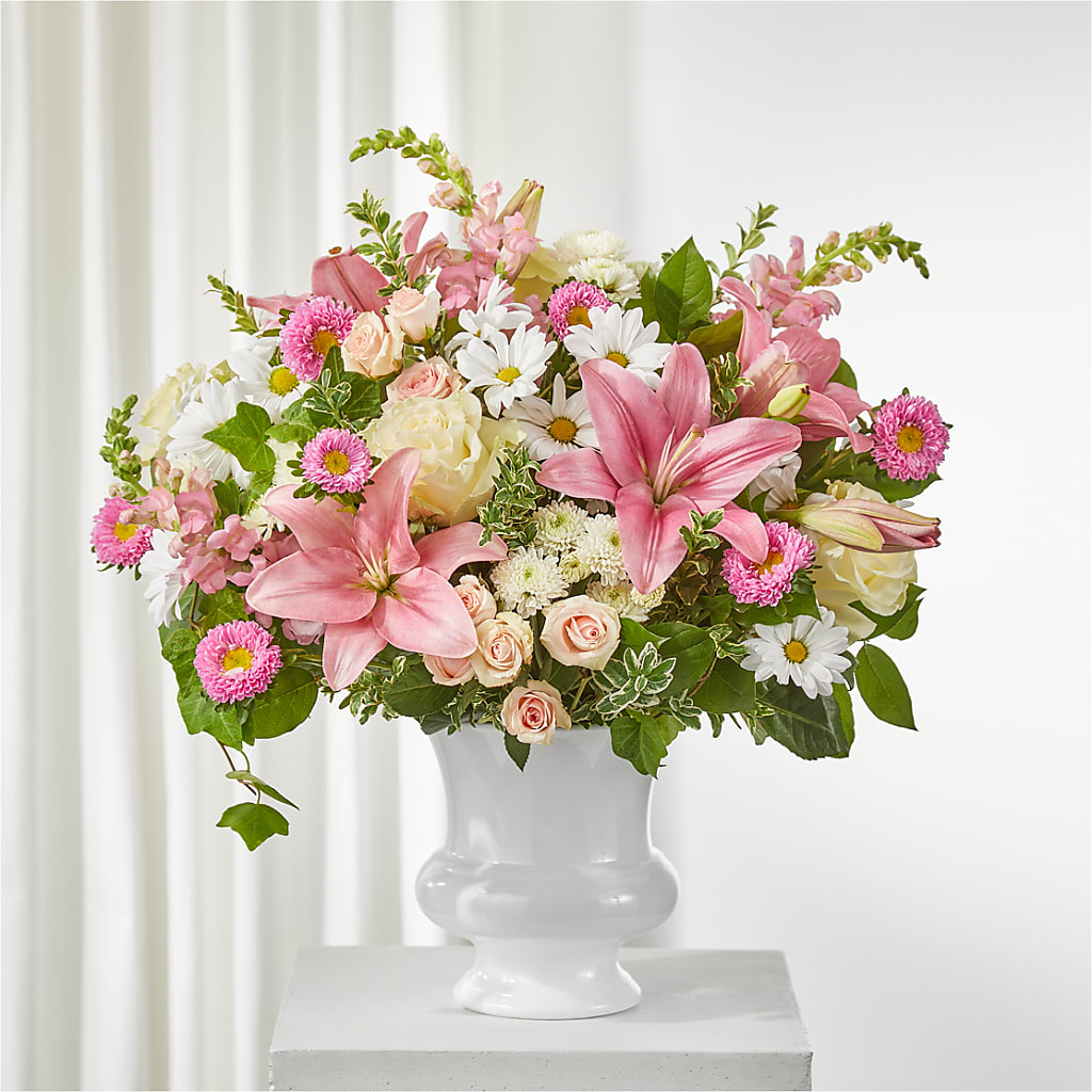 Empathetic Blooms Urn Arrangement – Flowerorder.com, Tontitown AR