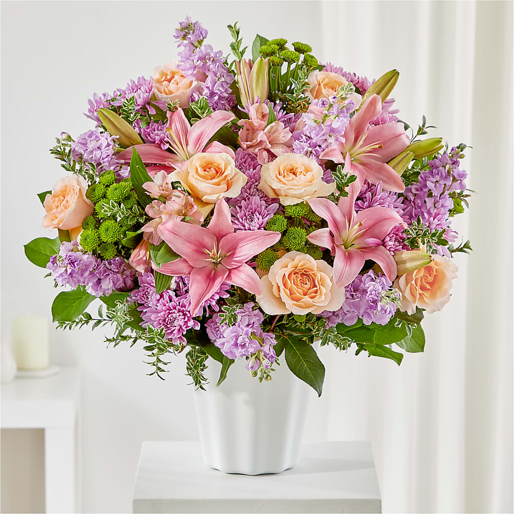 Supportive Embrace Tabletop Basket – Flowerorder.com, Tontitown AR