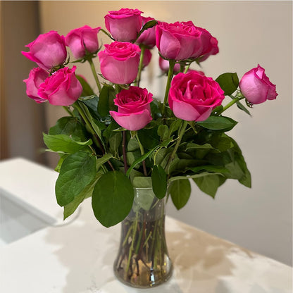 Long Stem Pink Rose Bouquet –  Flowerorder.com, Tontitown AR
