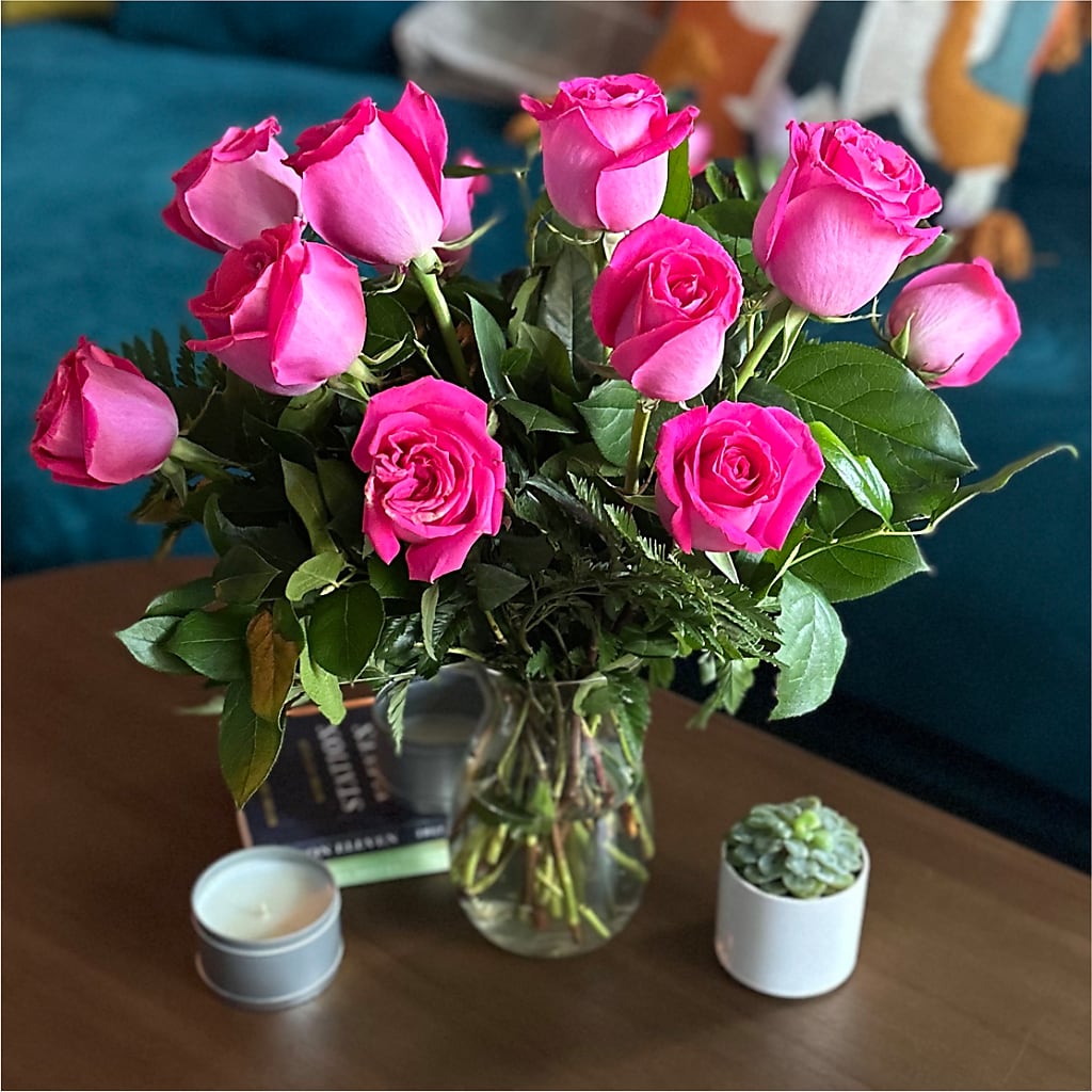 Long Stem Pink Rose Bouquet –  Flowerorder.com, Tontitown AR