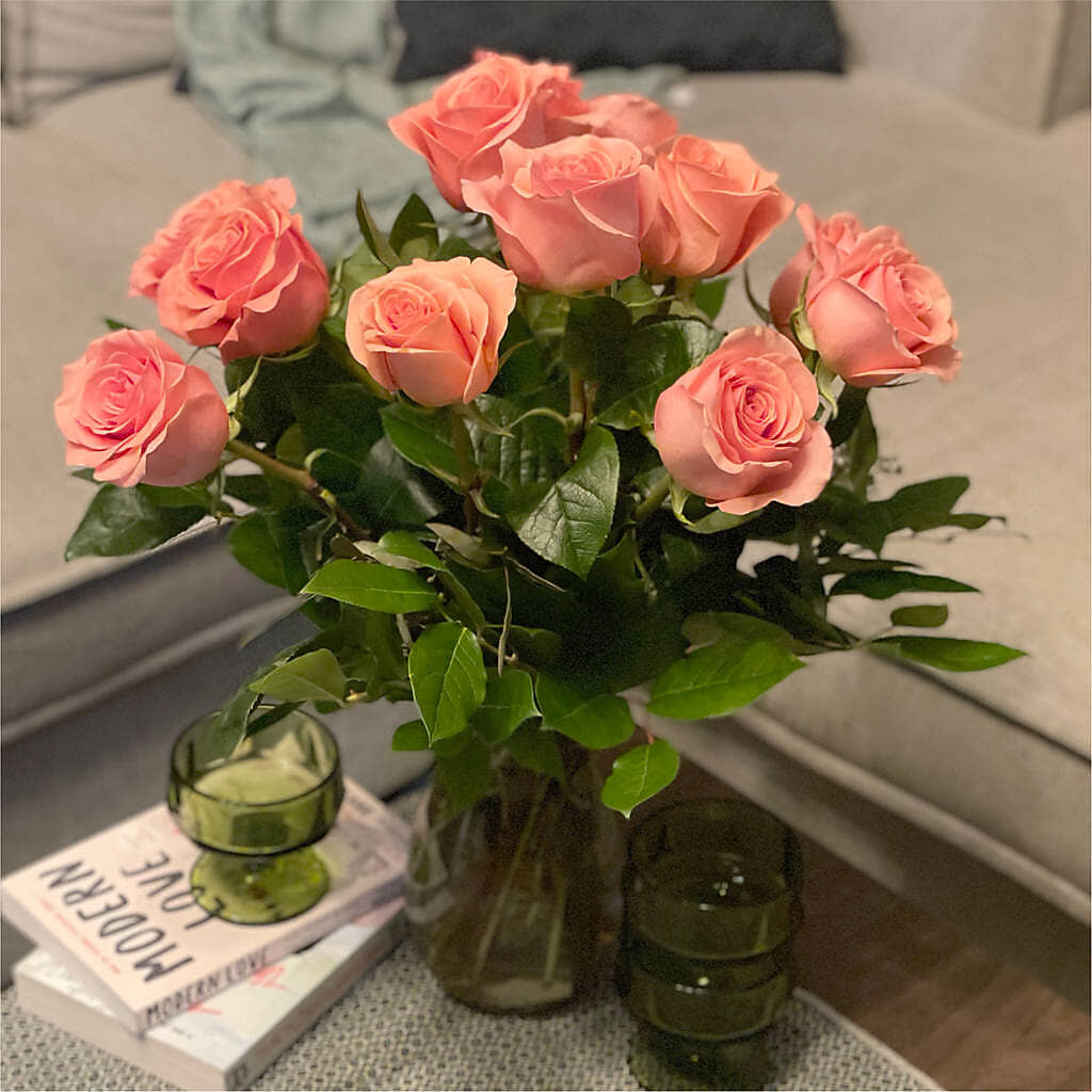 Long Stem Pink Rose Bouquet –  Flowerorder.com, Tontitown AR
