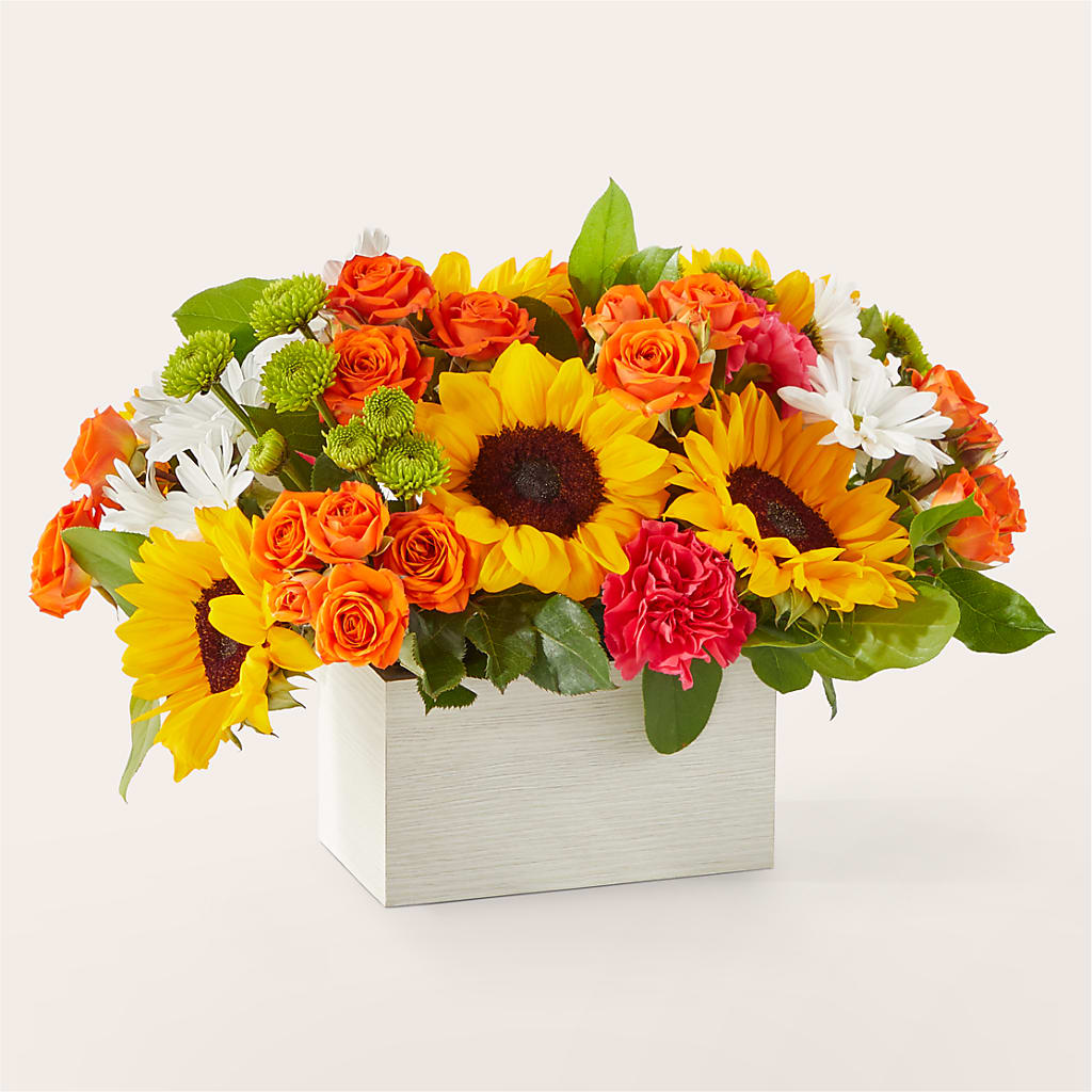 Sun-drenched Blooms Box Bouquet –  Flowerorder.com, Tontitown AR