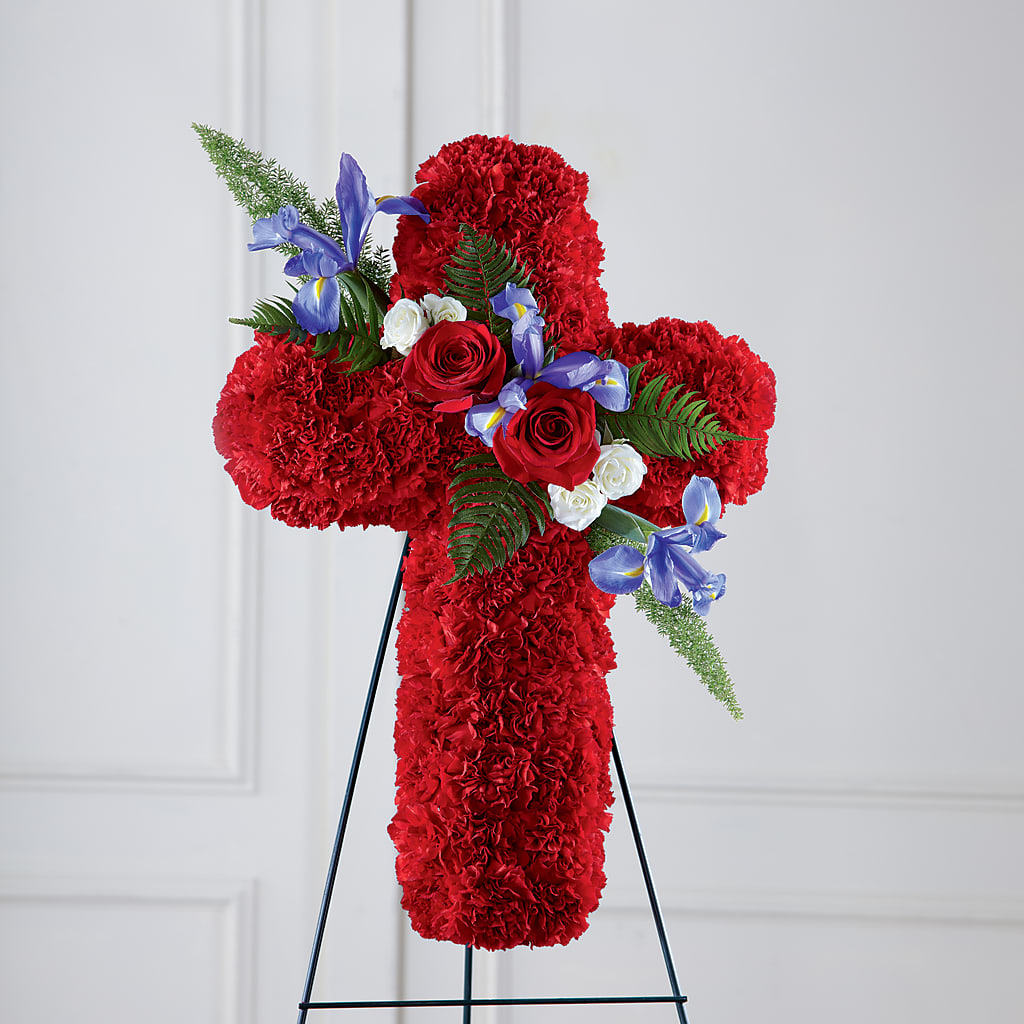 Faithful Hero Floral Cross –  Flowerorder.com, Tontitown AR