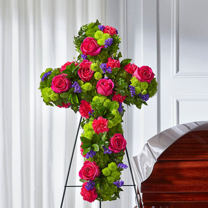 Tribute Rose Floral Cross –  Flowerorder.com, Tontitown AR