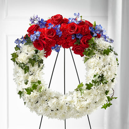 Patriotic Passion Wreath –  Flowerorder.com, Tontitown AR