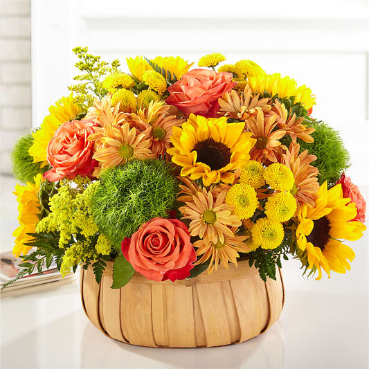 Harvest Sunflower Basket –  Flowerorder.com, Tontitown AR