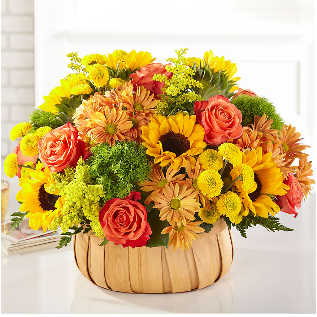 Harvest Sunflower Basket –  Flowerorder.com, Tontitown AR