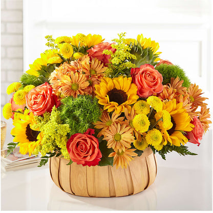 Harvest Sunflower Basket –  Flowerorder.com, Tontitown AR