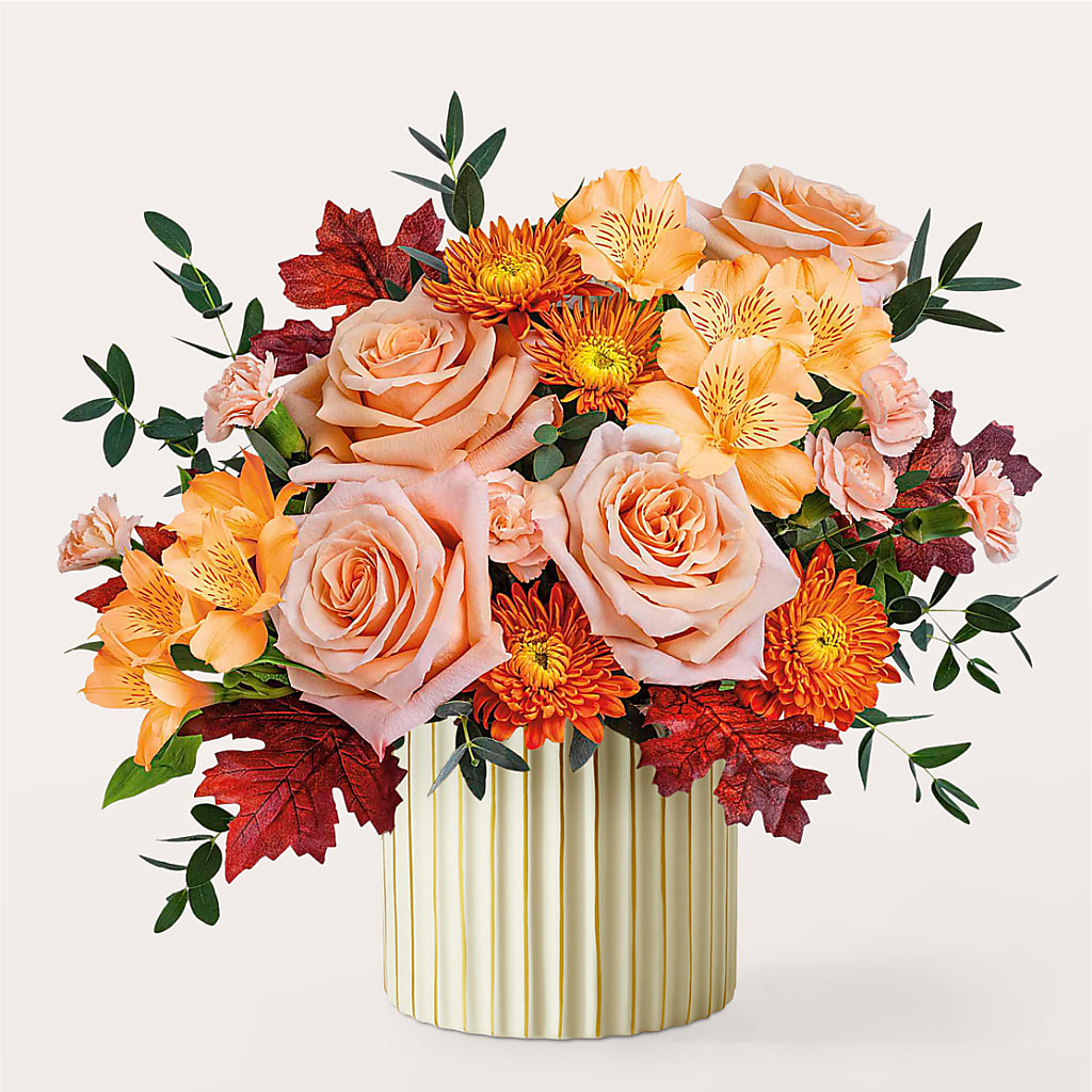 Spiced Latte Bouquet with Ivory Vase –  Flowerorder.com, Tontitown AR