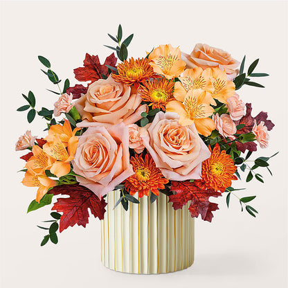 Spiced Latte Bouquet with Ivory Vase –  Flowerorder.com, Tontitown AR