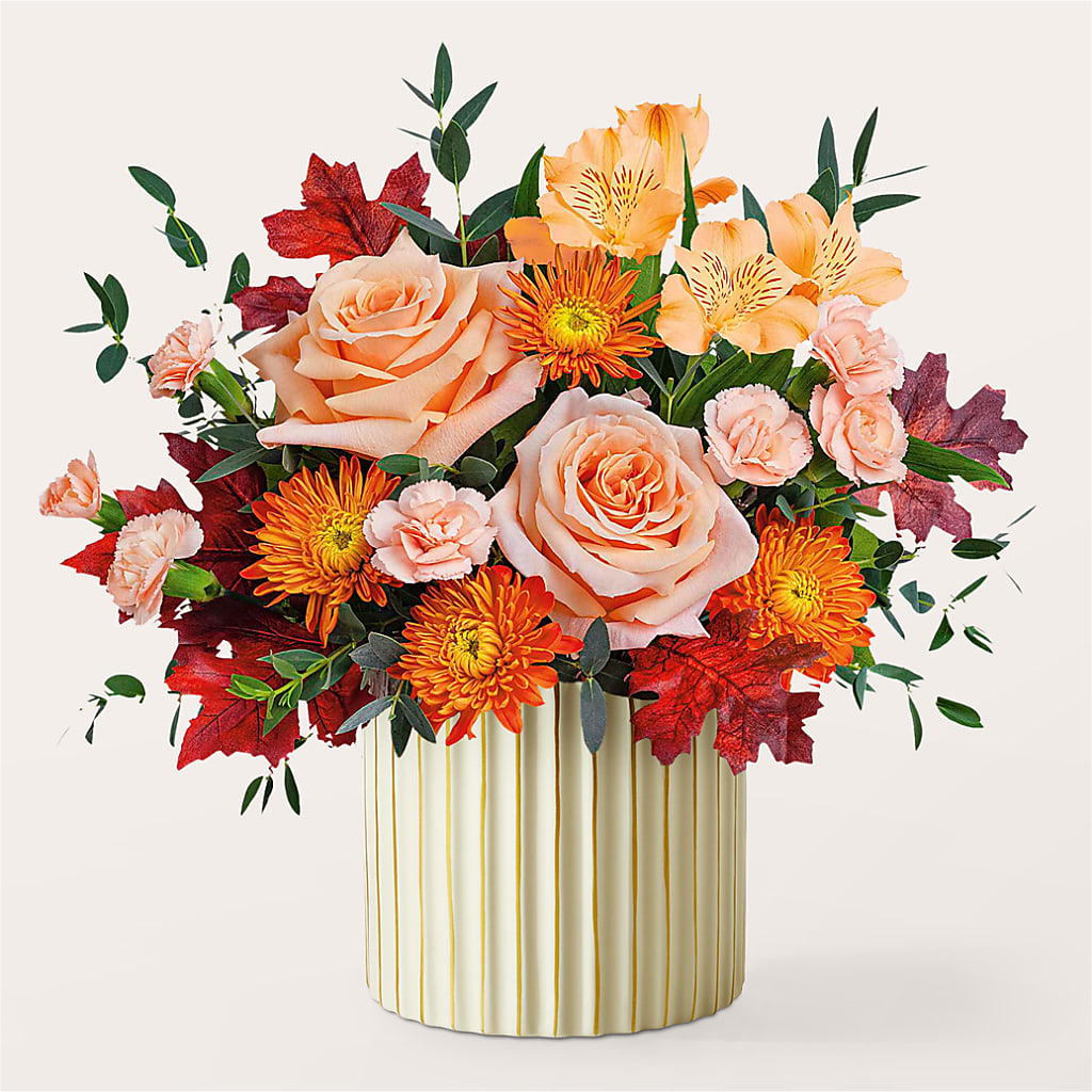 Spiced Latte Bouquet with Ivory Vase –  Flowerorder.com, Tontitown AR