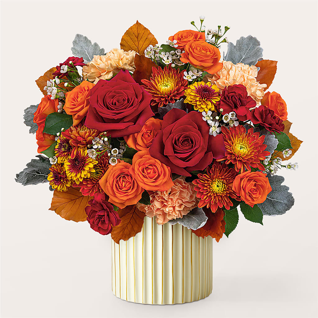 Merlot Bouquet with Ivory Vase –  Flowerorder.com, Tontitown AR
