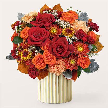 Merlot Bouquet with Ivory Vase –  Flowerorder.com, Tontitown AR
