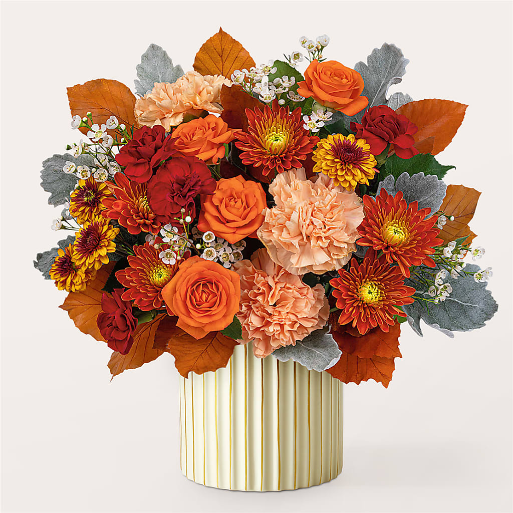 Merlot Bouquet with Ivory Vase –  Flowerorder.com, Tontitown AR