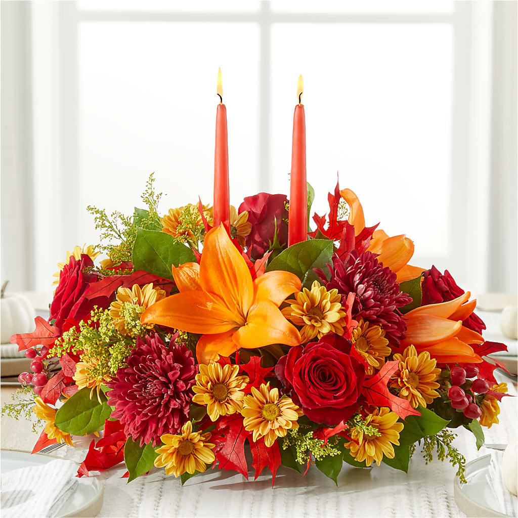 Autumn's Embrace Centerpiece –  Flowerorder.com, Tontitown AR