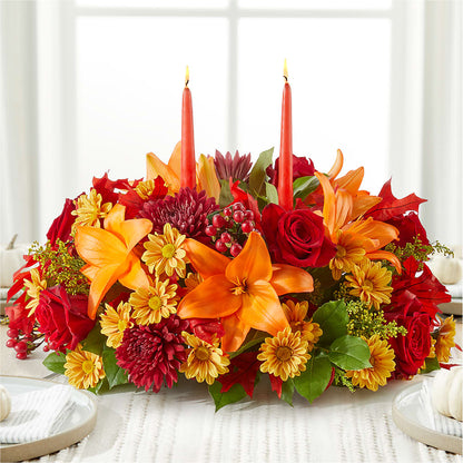 Autumn's Embrace Centerpiece –  Flowerorder.com, Tontitown AR